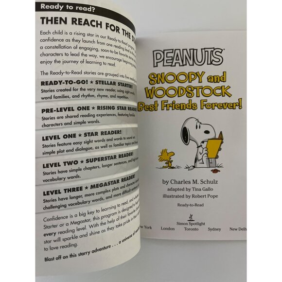 Snoopy and Woodstock Best Friends Forever Ready to Read Level 2 Kids Book - Picture 3 of 4